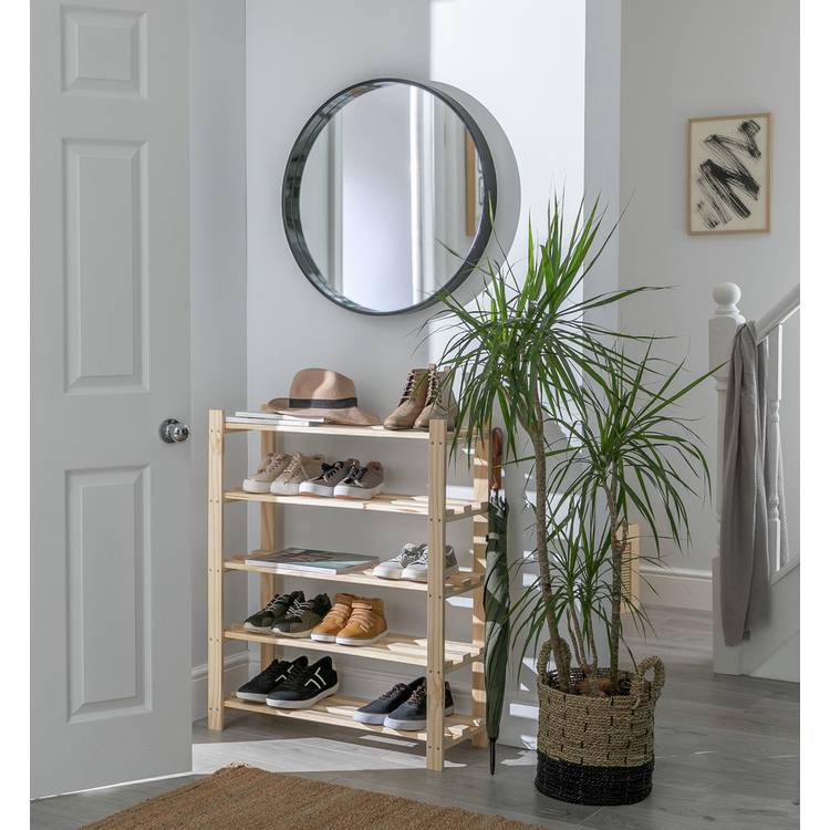 Argos Home Karee 5 Shelf Shoe Storage Rack - Pine 0