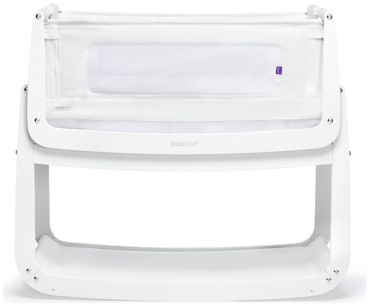 SnuzPod 4 Bedside Crib - White