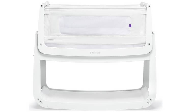 SnuzPod 4 Bedside Crib - White