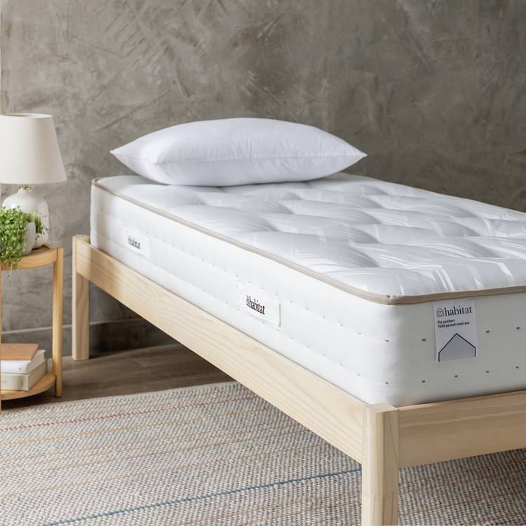 Habitat Pia Natural 1500 Pocket Comfort Mattress - Single 0