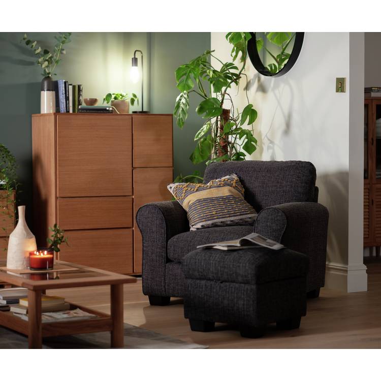 Argos Home Lisbon Fabric Armchair - Stone 0