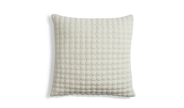 Buy Habitat Knitted Cushion White 43x43cm Cushions Argos