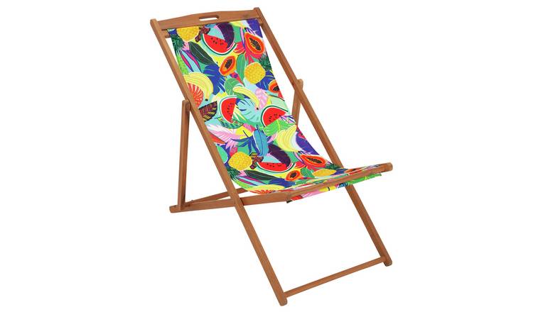 Argos Home Wooden Deck Chair - Ipanema Fruit 0