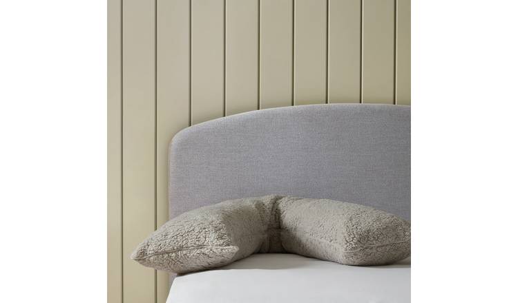 Argos Home Fleecy V Shape Pillow - Grey