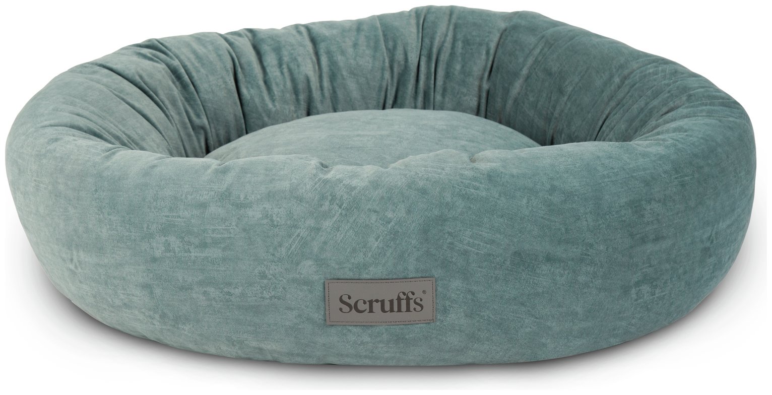 Scruffs Oslo Doughnut Teal Blue Dog Bed - Large