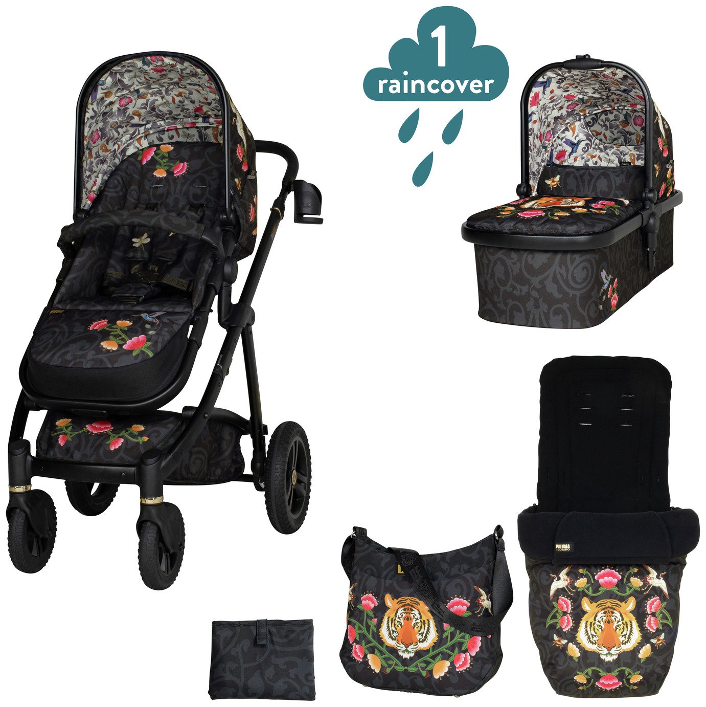 Cosatto Wow 2 Paloma Rhapsody Pushchair & Accessory Bundle