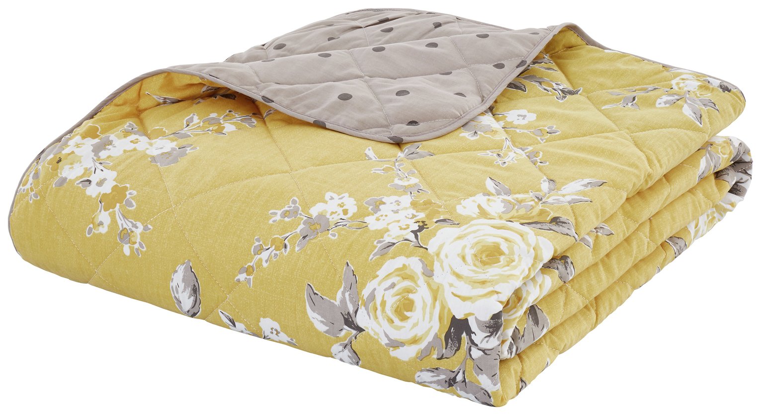 Catherine Lansfield Canterbury Bedspread - Ochre