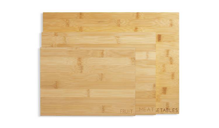 Habitat Bamboo Chopping Boards - Pack of 3