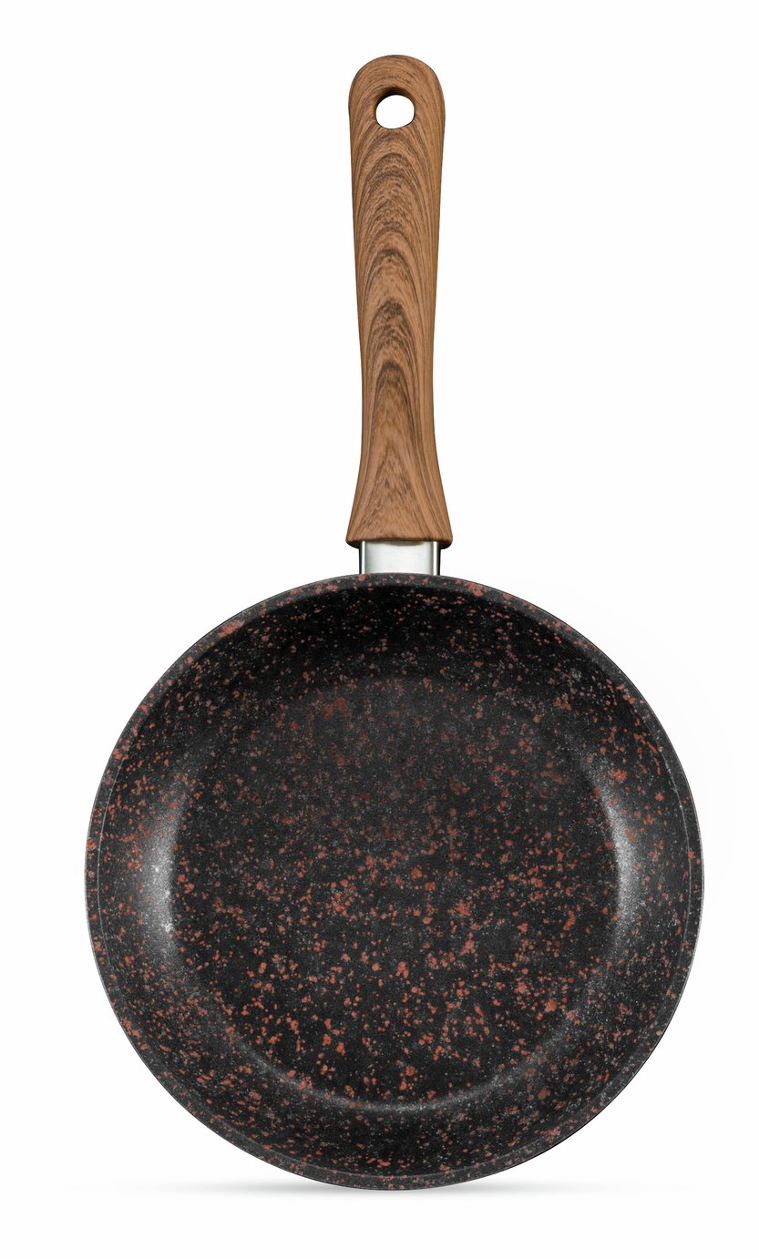 JML 24cm Non Stick Copper Stone Frying Pan - Black