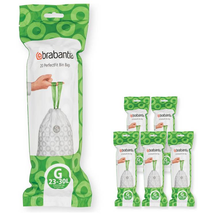 Brabantia 30L PerfectFit Code G Bin Liners - Pack of 120 0