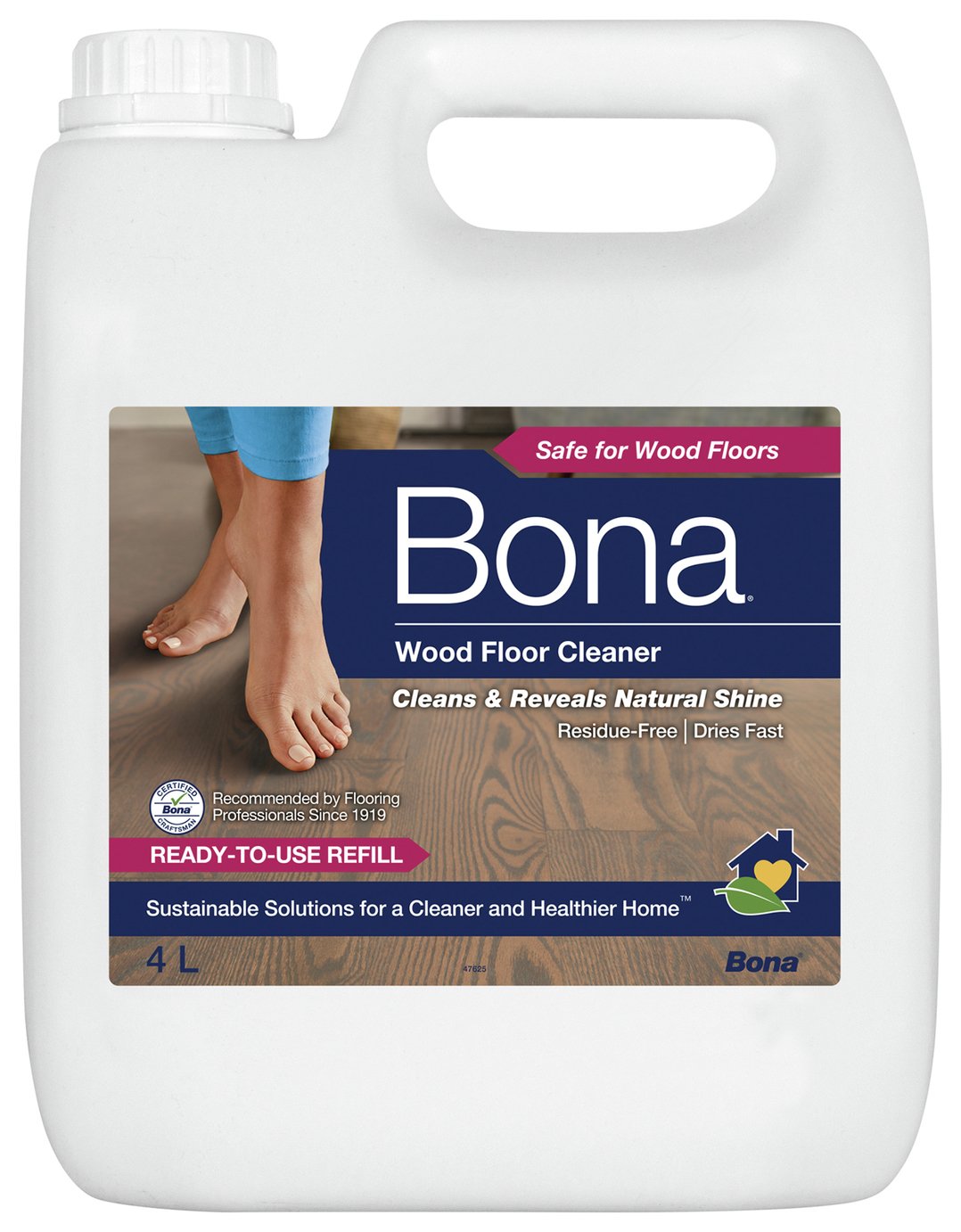 Bona 4L Wood Floor Cleaning Solution Refill