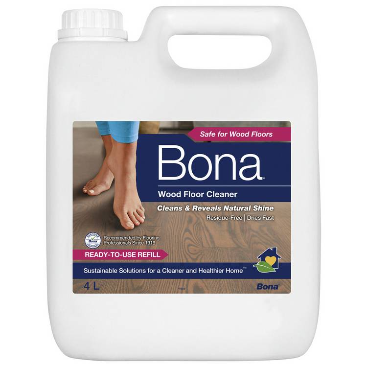 Bona 4L Wood Floor Cleaning Solution Refill 0