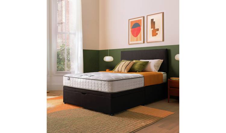 Silentnight Comfort Double Half Ottoman Bed - Charcoal