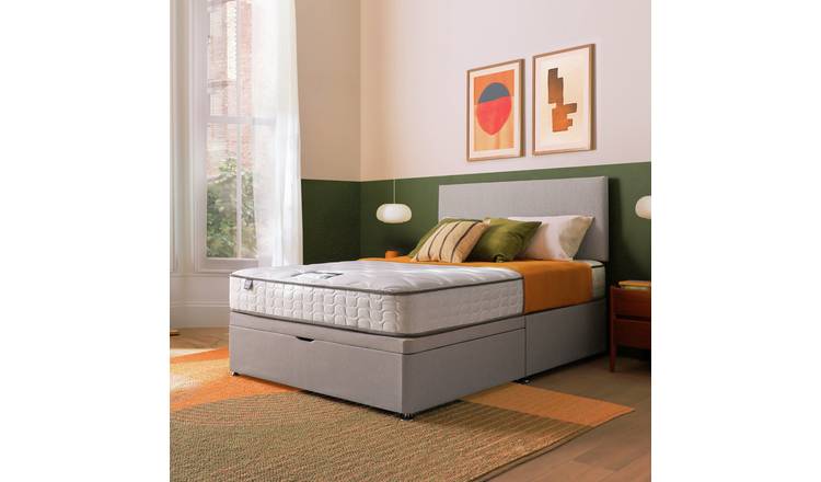 Silentnight Comfort Double Half Ottoman Bed - Grey