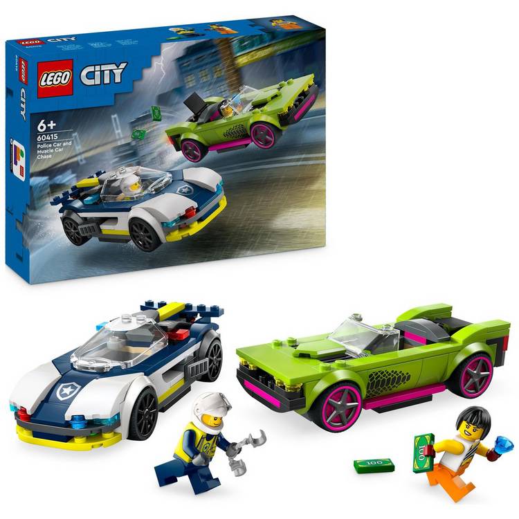 LEGO City Police Car Muscle Car Chase 60415 0