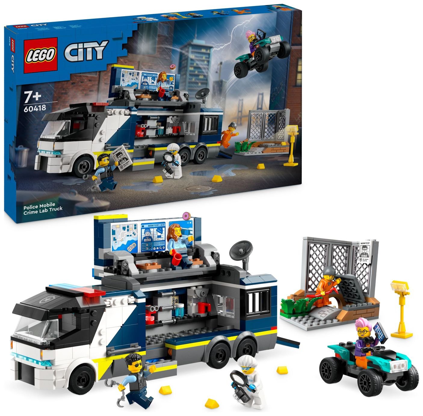 LEGO City Police Mobile Crime Lab Truck Toy Set 60418
