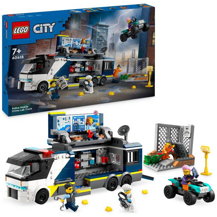 LEGO City Police Mobile Crime Lab Truck Toy Set 60418 0