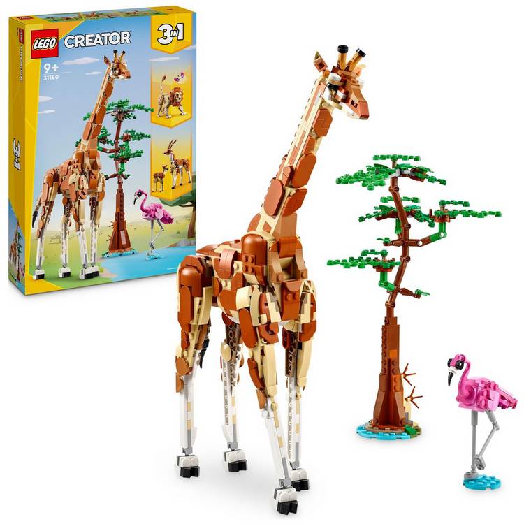 LEGO Creator 3in1 Wild Safari Animals Nature Toys Set 31150 0