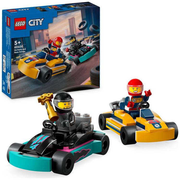 LEGO City Go-Karts and Race Drivers Vehicle Toys Set 60400 0