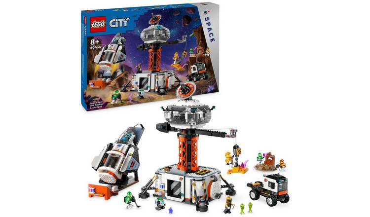 LEGO City Space Base and Rocket Launchpad Toy Playset 60434