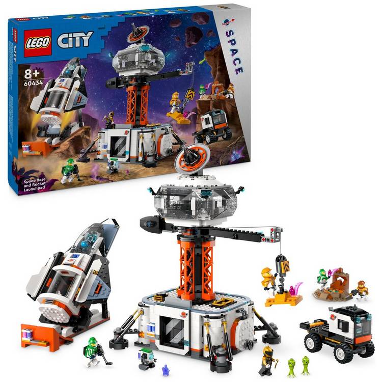LEGO City Space Base and Rocket Launchpad Toy Playset 60434 0