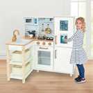 Chad valley wooden kitchen with store breakfast bar