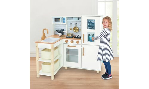 Chad Valley Wooden Toy Kitchen With Breakfast Bar Ecuador Ubuy