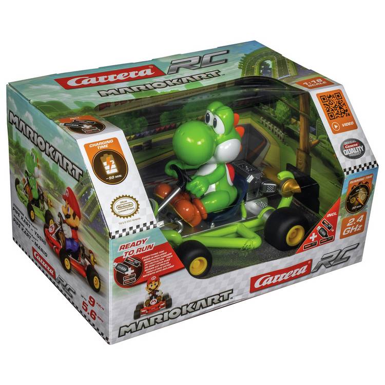 Carrera RC 1:18 Mario Kart Pipe Kart, Yoshi  0