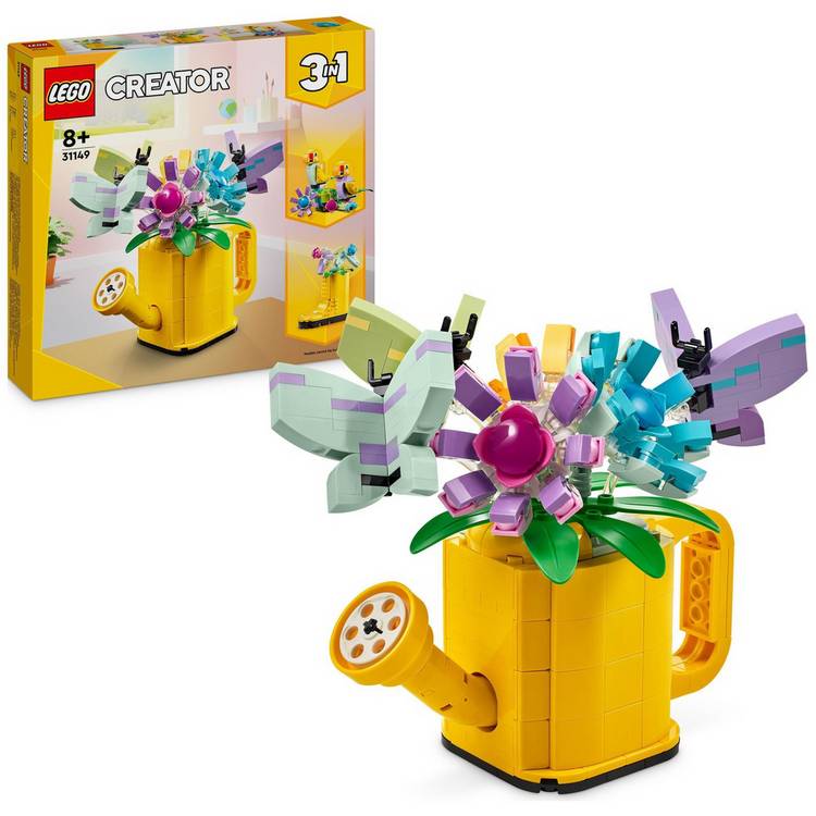 LEGO Creator 3in1 Flowers in Watering Can Nature Toys 31149 0