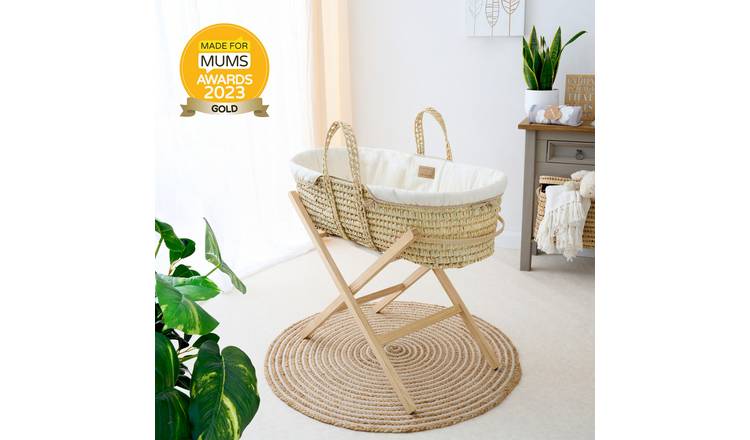 Buy Clair de Lune Cream Organic Moses Basket With Stand Cribs and moses baskets Argos