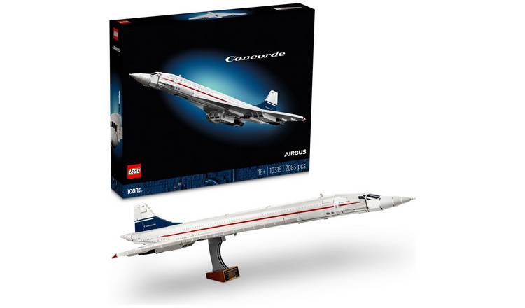 LEGO Icons Concorde Iconic Model Plane Set for Adults 10318