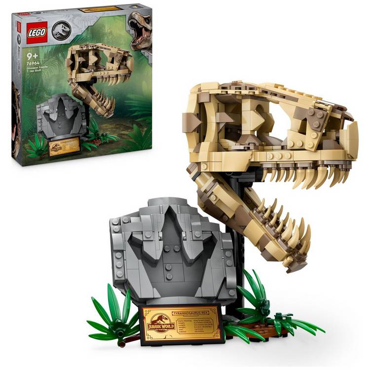 LEGO Jurassic World Dinosaur Fossils: T. rex Skull Toy 76964 0