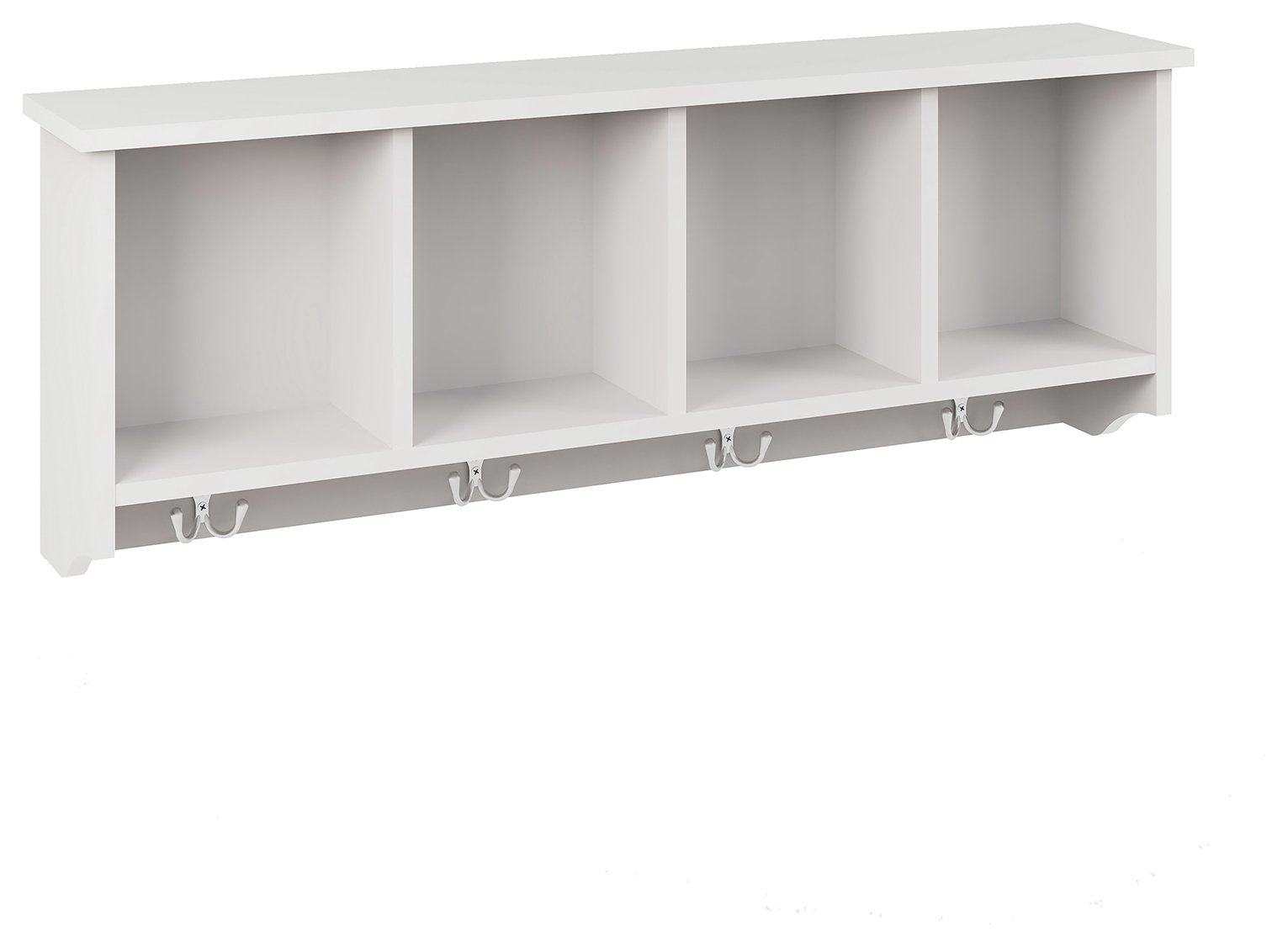 GFW Kempton 92cm Wall Rack - White