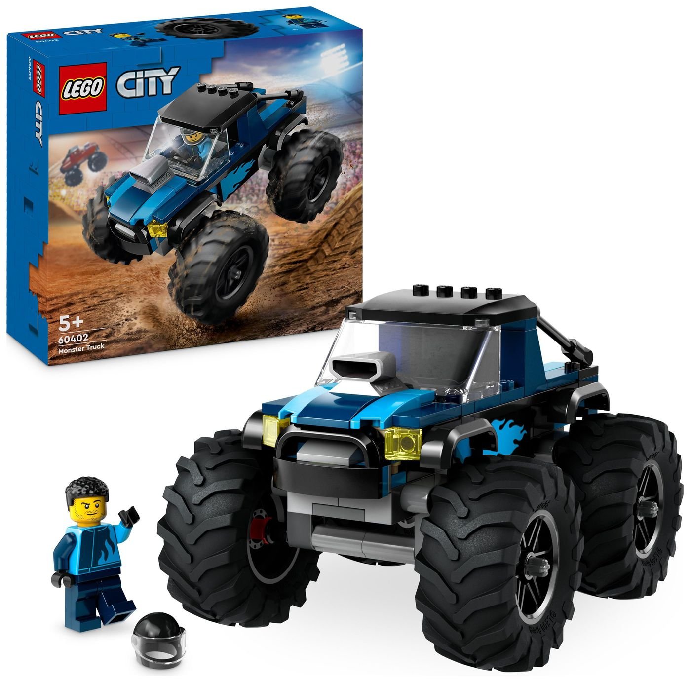 LEGO City Blue Monster Truck Toy Vehicle Playset 60402