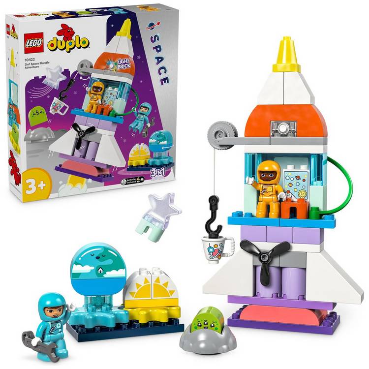 LEGO DUPLO 3in1 Space Shuttle Adventure Rocket Toy 10422 0