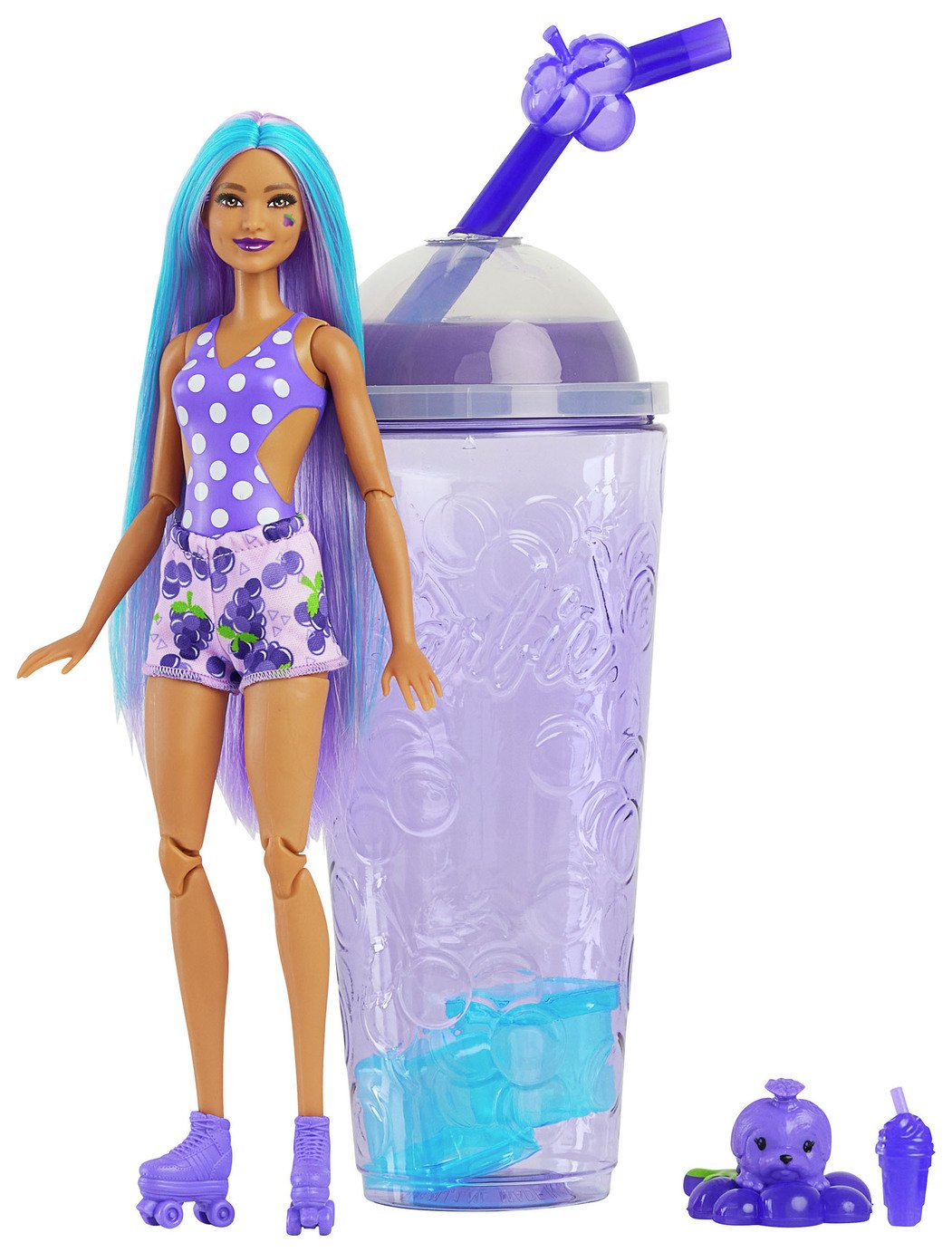 Barbie Pop Reveal Fruit - Grape Fizz Scented Doll & Surprise