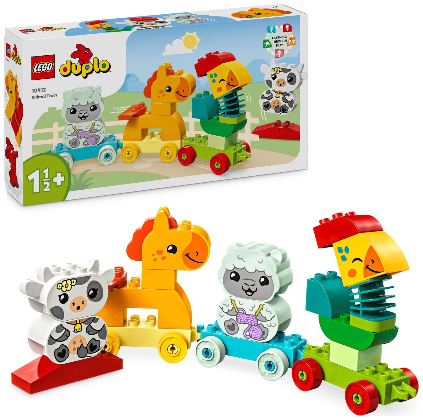 LEGO DUPLO My First Animal Train Toddler Learning Toys 10412