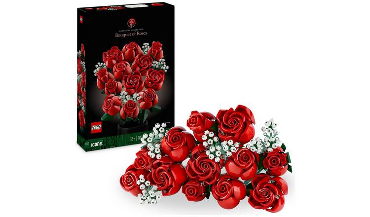 Buy LEGO Icons Bouquet of Roses Flowers Set for Adults 10328