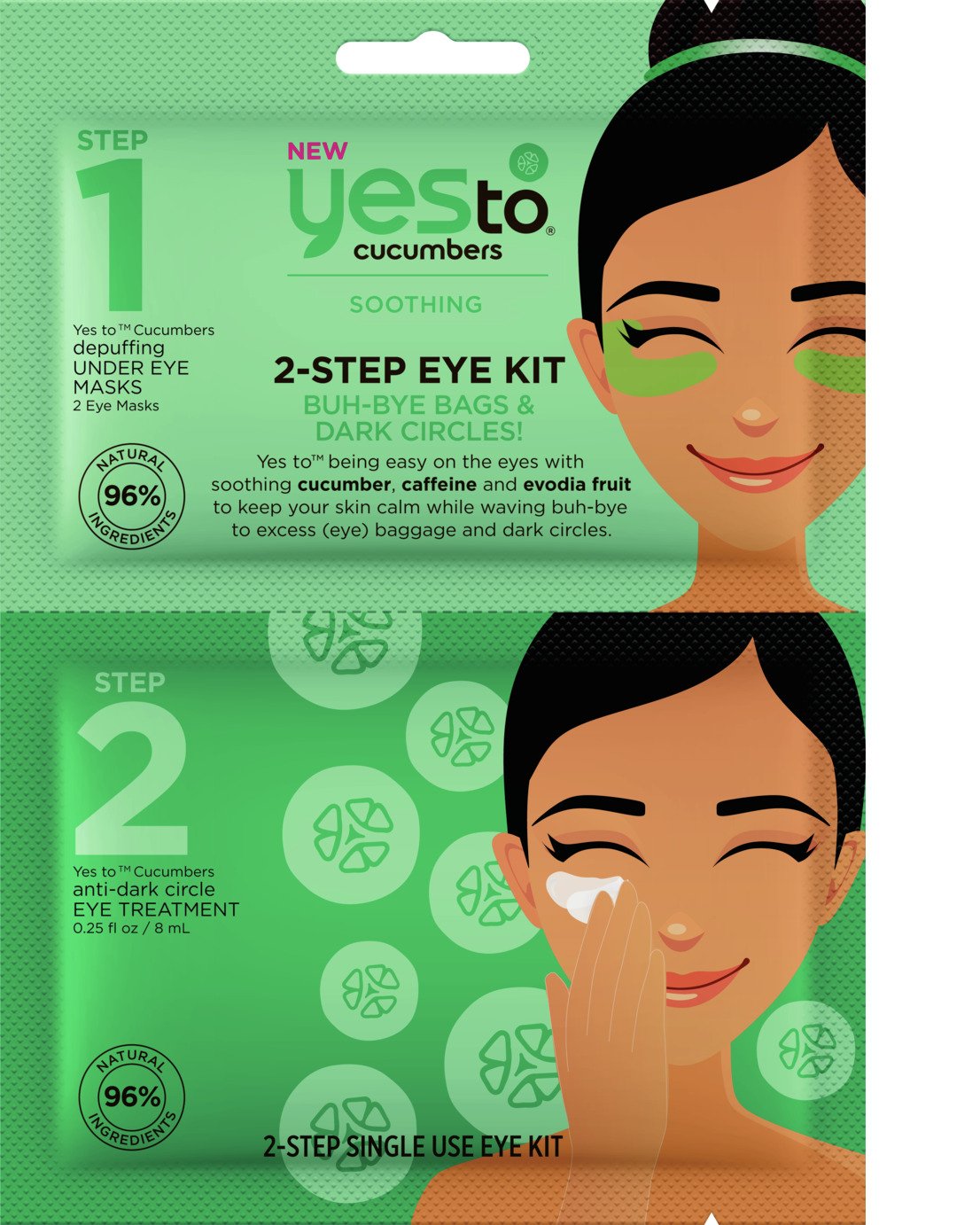 Yes To Cucumbers 2 Step Up Eye Kit