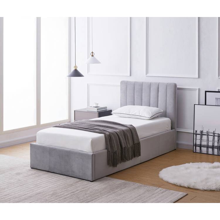 Argos Home Pandora Single End Lift Ottoman Bed - Grey 0