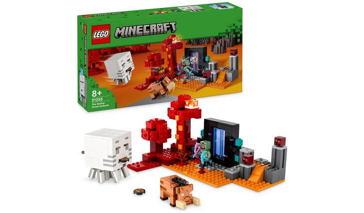 Buy LEGO Minecraft The Nether Portal Ambush Building Toy 21255 | LEGO ...
