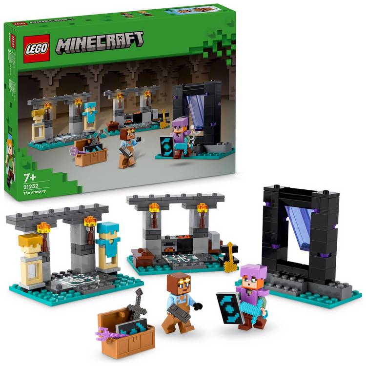 LEGO Minecraft The Armoury Toy with Character Figures 21252 0