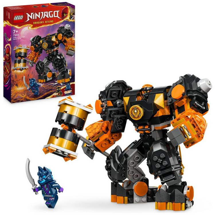 LEGO NINJAGO Cole's Elemental Earth Mech Action Figure 71806 0