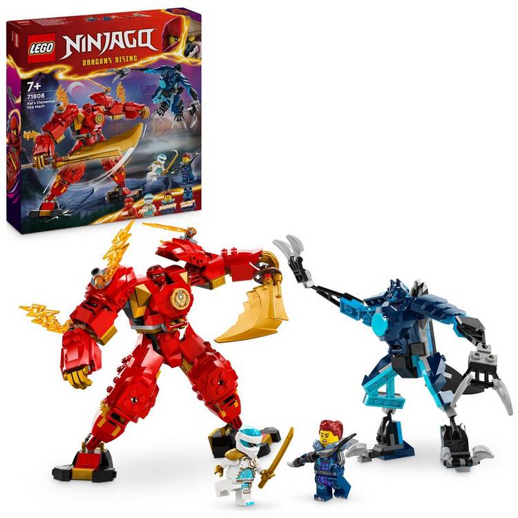 LEGO NINJAGO Kai's Elemental Fire Mech Ninja Toy Set 71808 0