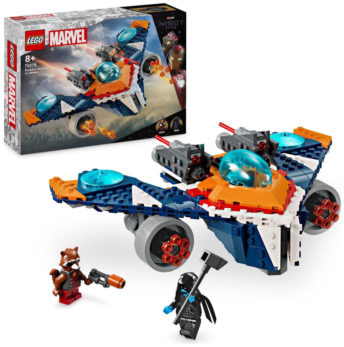 LEGO Marvel Rocket's Warbird vs Ronan Building Toy 76278