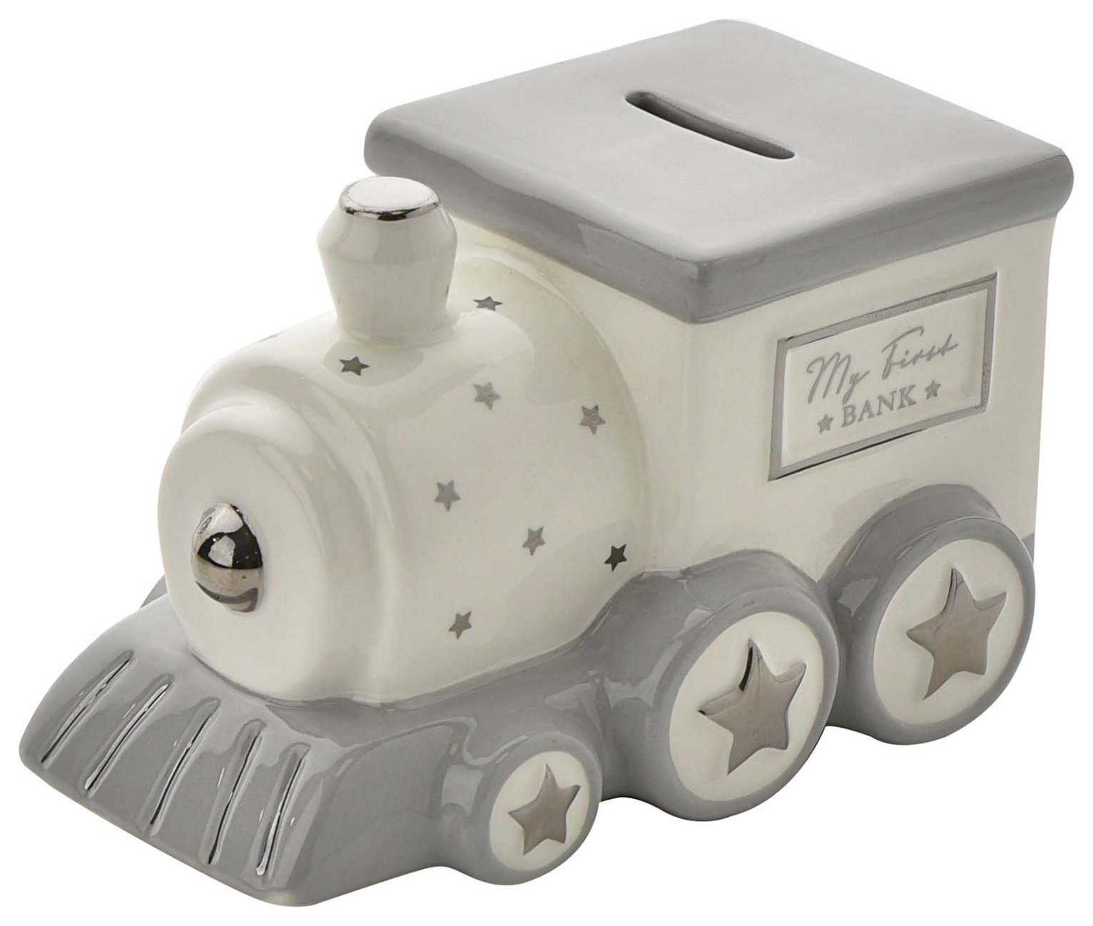 Bambino Train Shaped Ceramic Money Box