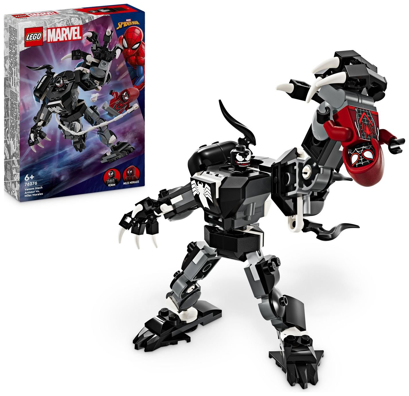 LEGO Marvel Venom Mech Armour vs Miles Morales Set 76276