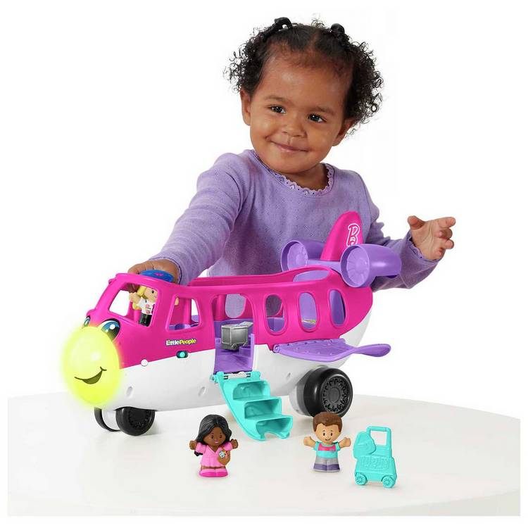 Fisher-Price Little People Barbie Dream Plane Set & Figures 0