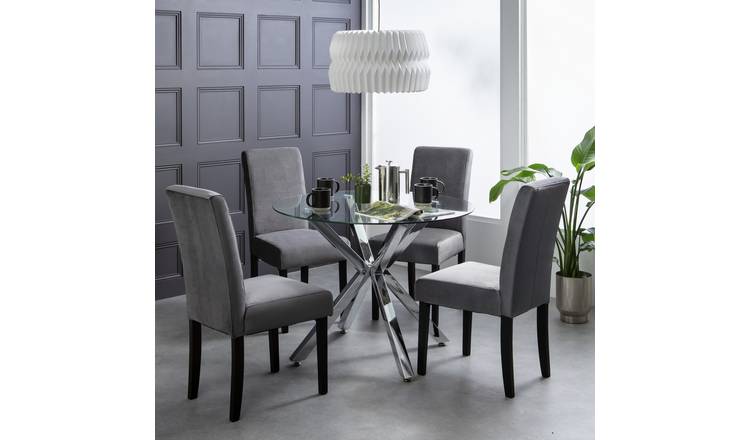 Argos dining chairs online grey