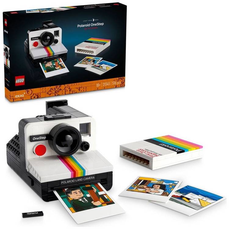 LEGO Ideas Polaroid OneStep SX-70 Camera Set 21345 0